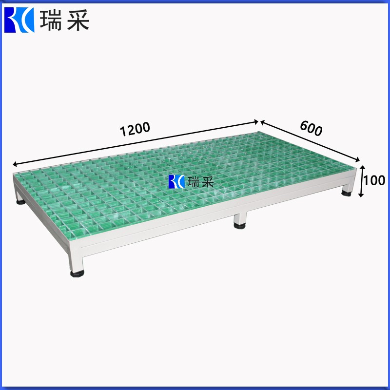 山东瑞采JTB12610 车床脚踏板 铣床踏板玻璃钢格栅踏板防滑耐油登高脚踏板支持非标定制