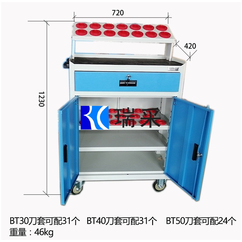 山东瑞采客户现场案例加工中心配套刀具车工作台实拍