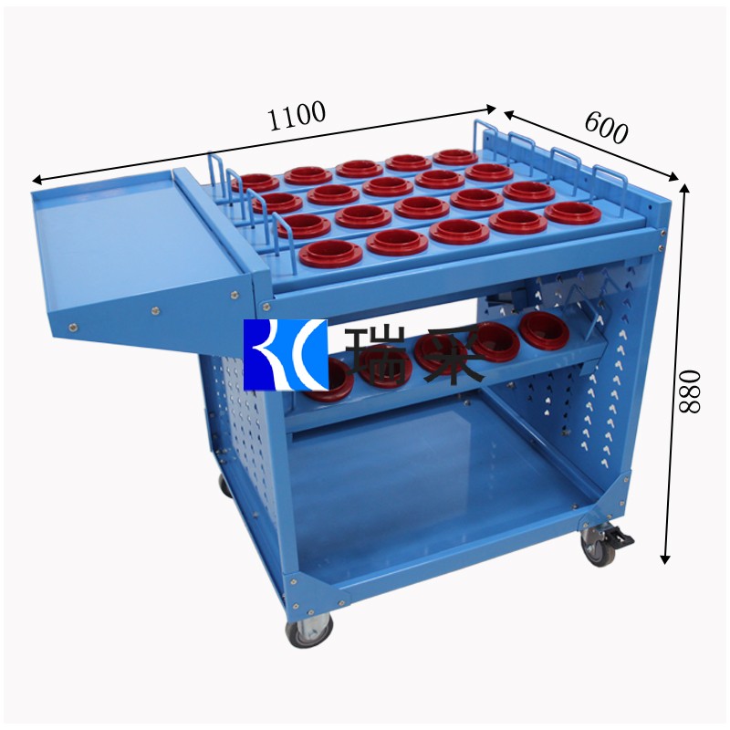 滕州瑞采生产bt40组合式刀具车移动刀具运输车BT30/BT50/hsk63人字孔刀具车重型工具车